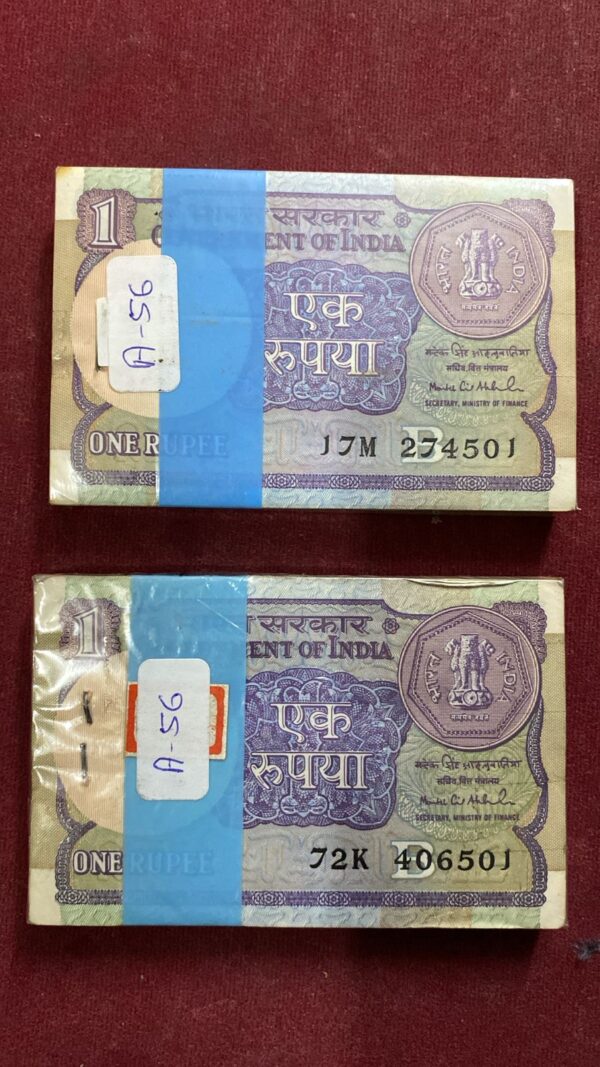WhatsApp Image 2026-02-13 at 6.20.08 PM Year 1991 ₹1 Rupee Small Coin | 100 Serial Notes Packet | Random Packet Dispatch | Collectible
