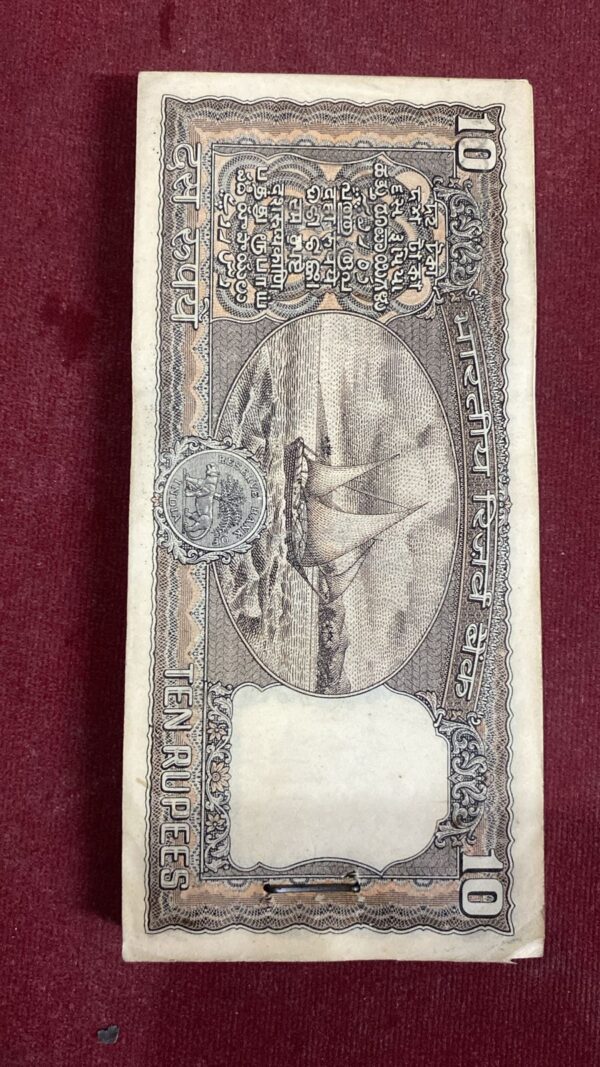 WhatsApp Image 2026-02-18 at 4.31.43 PM ₹10 Rupee Black Boat Notes | 791901 | Serial Number Slightly Shifting Rightward | First & Last Note Yellowish | Rest Milky White | Collectible