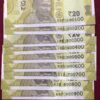 ₹20 Rupee Fancy Set of 9 Notes | 100100–900900 | Collectible