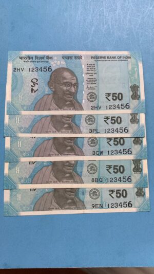 WhatsApp Image 2026-02-20 at 7.18.32 PM ₹50 Rupee Pure Ladder Note | 123456 | Receive Random One Note | Collectible