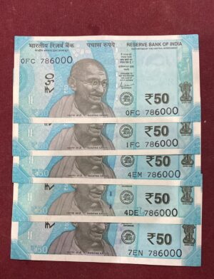 ₹50 Rupee Gandhi Issue | 786000 | Receive Random One Note | Collectible