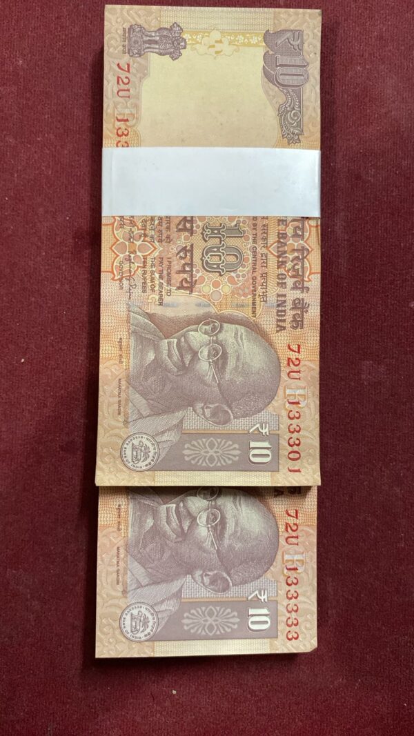 WhatsApp Image 2026-02-21 at 12.42.47 AM ₹10 Rupee Gandhi Issue Packet | 133301 | Penta Digit 133333 | Collectible