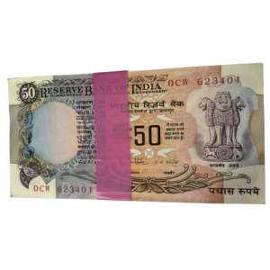 Untitled design (22) ₹50 Rupee Ashoka Pillar Packet | R.N. Malhotra | 623401 | Premium Vintage Indian Currency
