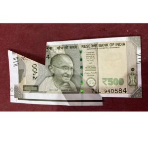 ₹500 Rupee Error Note | Huge Extra Paper & Cutting Error | Rare Indian Currency Collectible