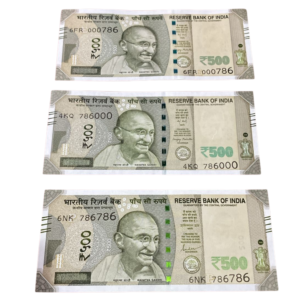 ₹500 Rupee 786 Fancy Trio Set | 786786, 000786, 786000 | Holy Number Set | Premium Collectible | Inset May Differ