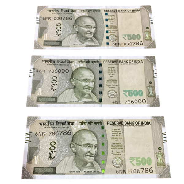 Untitled (1000 x 1000 px) - 2026-04-10T151748.557 ₹500 Rupee 786 Fancy Trio Set | 786786, 000786, 786000 | Holy Number Set | Premium Collectible | Inset May Differ