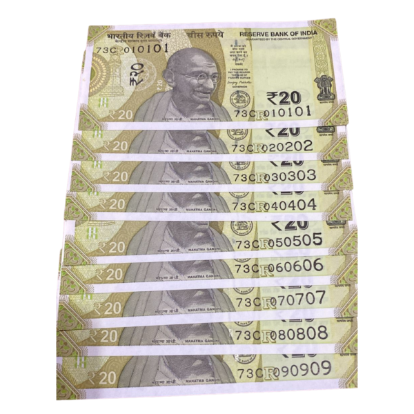 ₹20 Rupee Tripping Set | Same Prefix Notes | Fancy Serial Number Set | Indian Currency Collectible