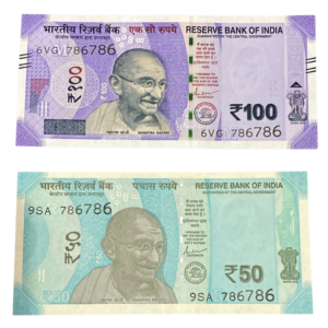 ₹50 & ₹100 Rupee Same Signature Jodi Set | 786786 Holy Number | Fancy Serial Pair Collectible