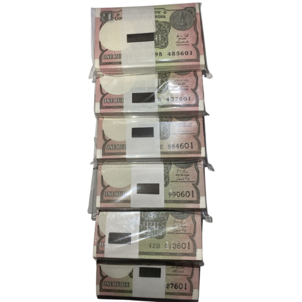 ₹1 Rupee New Pattern 601 Ending Basket Set | 2015–2020 | 6 Packets Set | Collectible | Condition as per Scan