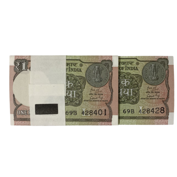 ₹1 Rupee New Pattern 2019 | 428401 Packet | 428428 Doubling & 428427–428429 Running | Collectible | Condition as per Scan