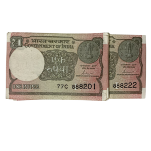 ₹1 Rupee New Pattern Semi Fancy Packet 888201 | 888222 Fancy Note | Collectible | Condition as per Scan