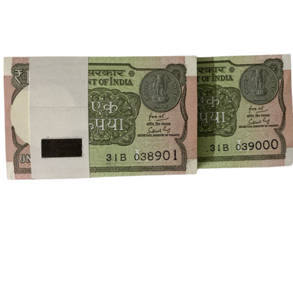 ₹1 Rupee New Pattern Packet 038901 | Ending 039000 Semi Fancy Note | Collectible | Condition as per Scan