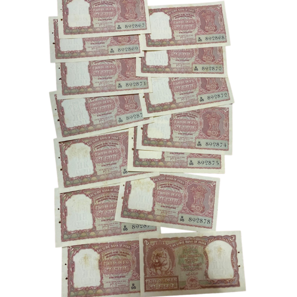 Untitled (1000 x 1000 px) - 2026-05-25T234120.933 ₹2 Half Tiger Note | 4th Issue 1957 | Signed by H.V.R. Iyengar | Receive Random One Note | Vintage Collectible | Condition as per Scan