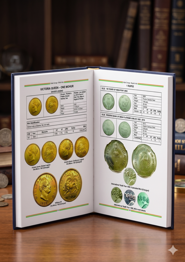 Indian Coinage Book 1835–2026 | 12th Edition | Free ₹1 Rupee New Pattern Set 2015–2020 Booklet | Collectible